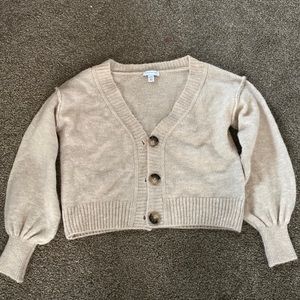TOPSHOP XS beige cardigan
